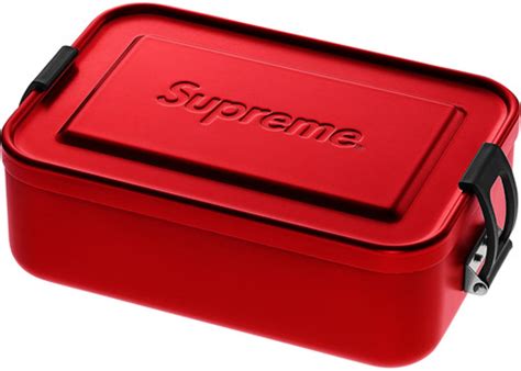 supreme small metal storage box retail price|Supreme SIGG Small Metal Box Plus Red .